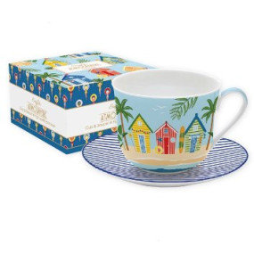 CANECA COM PIRES A' LA PLAGE 400ML